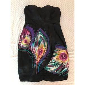 Peacock Little Black Dress